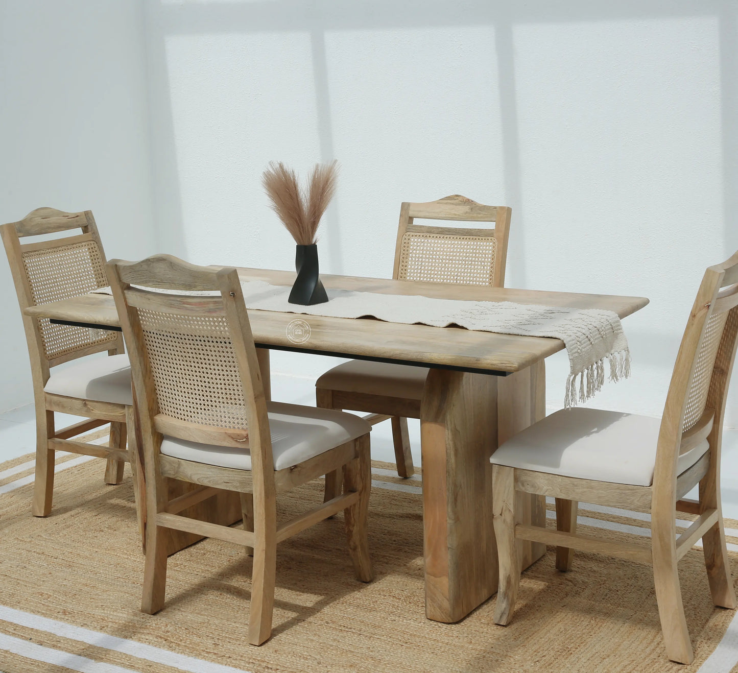 Urban Wooden Dining Table –  Only Table, Multiple Sizes, Solid Mango Wood | Opelhome UAE Opel Home