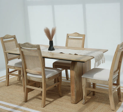 Urban Wooden Dining Table –  Only Table, Multiple Sizes, Solid Mango Wood | Opelhome UAE Opel Home