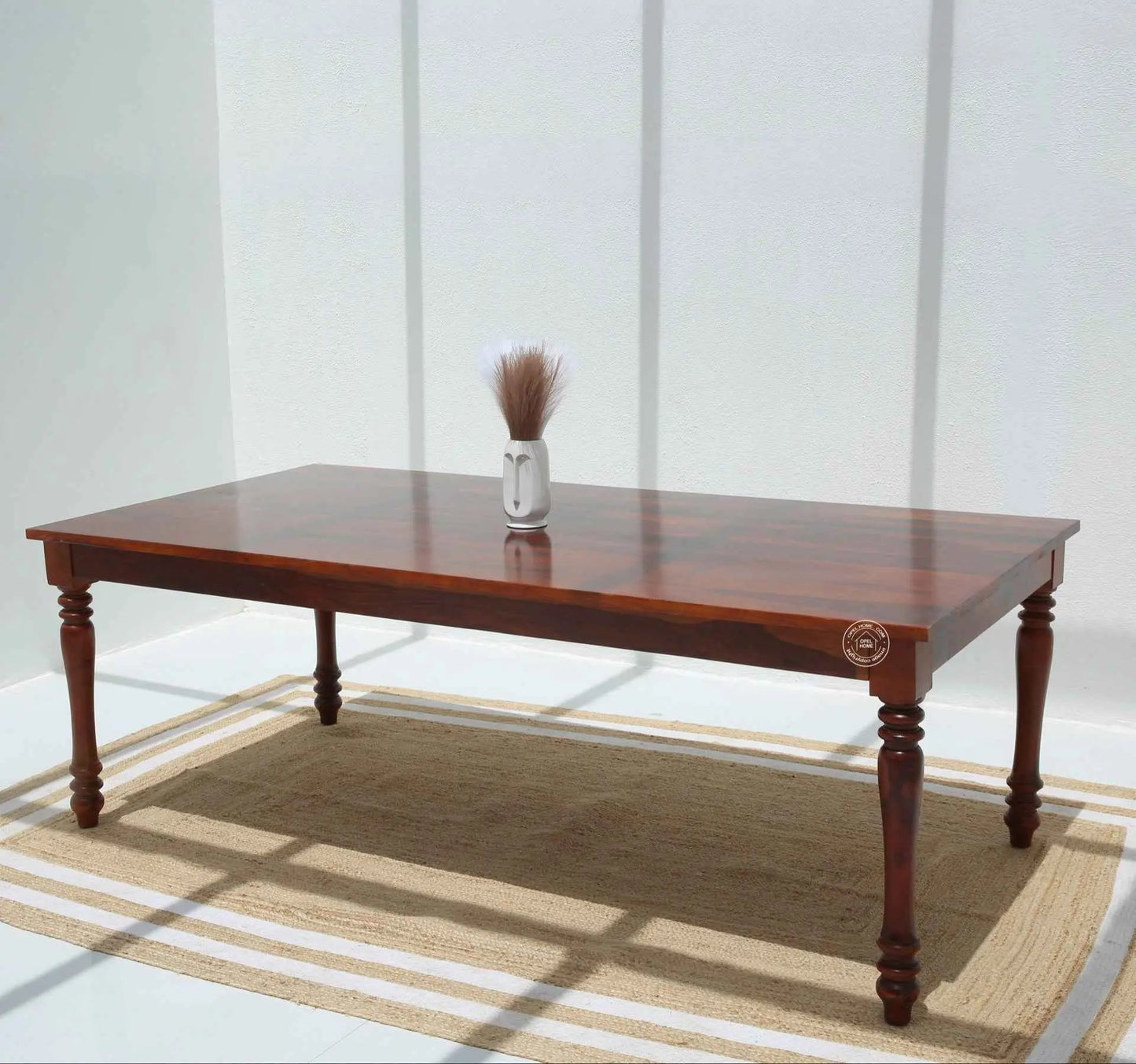 Verdura Wooden 8 Seater Dining Table – (Only Table) , Honey finish | Opelhome UAE