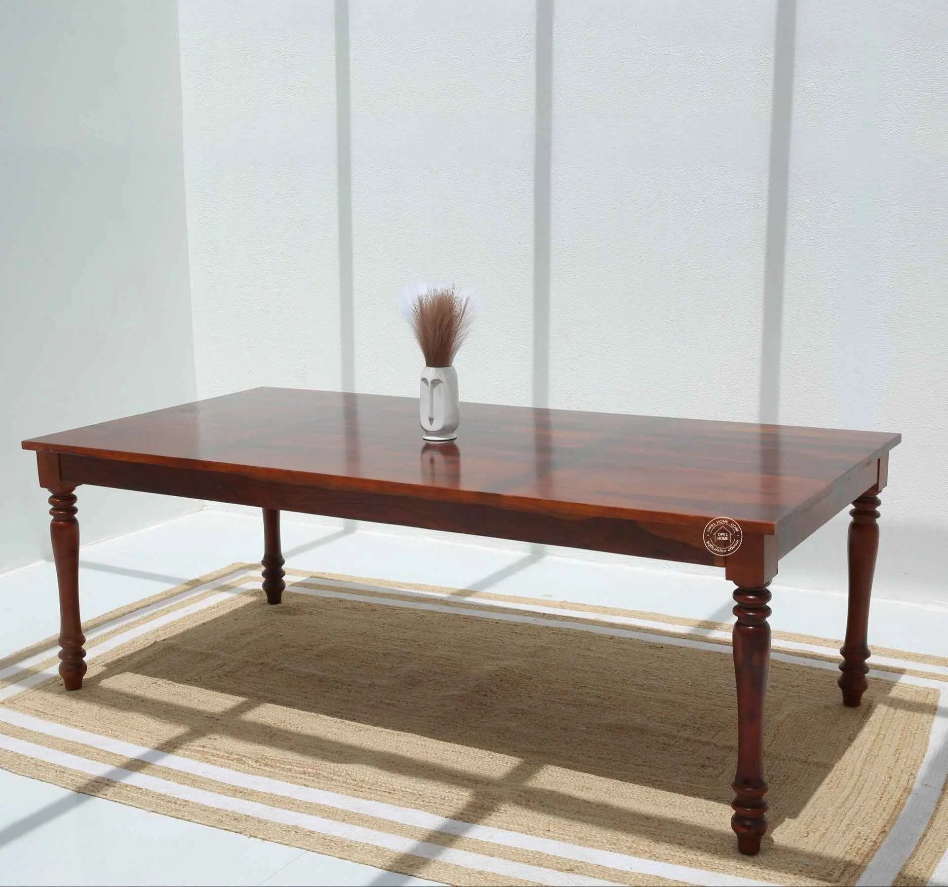 Verdura Wooden 8 Seater Dining Table – (Only Table) , Honey finish | Opelhome UAE