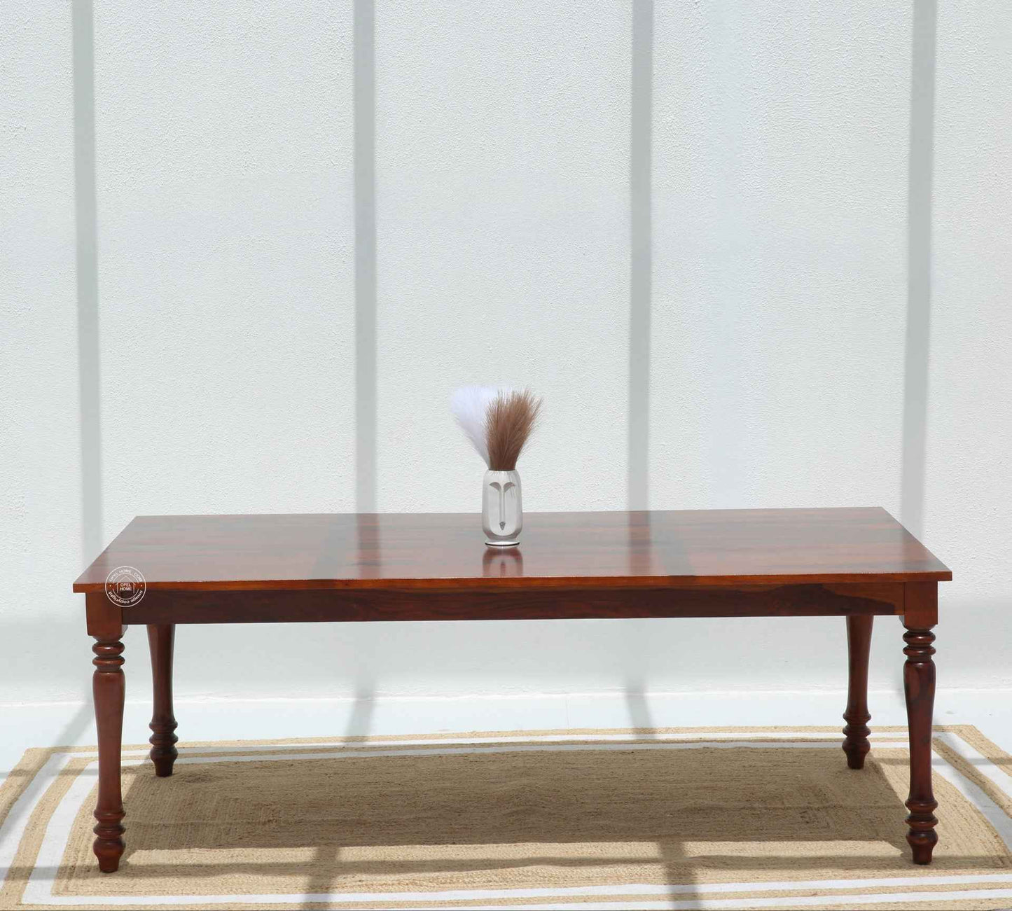 Verdura Wooden 8 Seater Dining Table – (Only Table) , Honey finish | Opelhome UAE