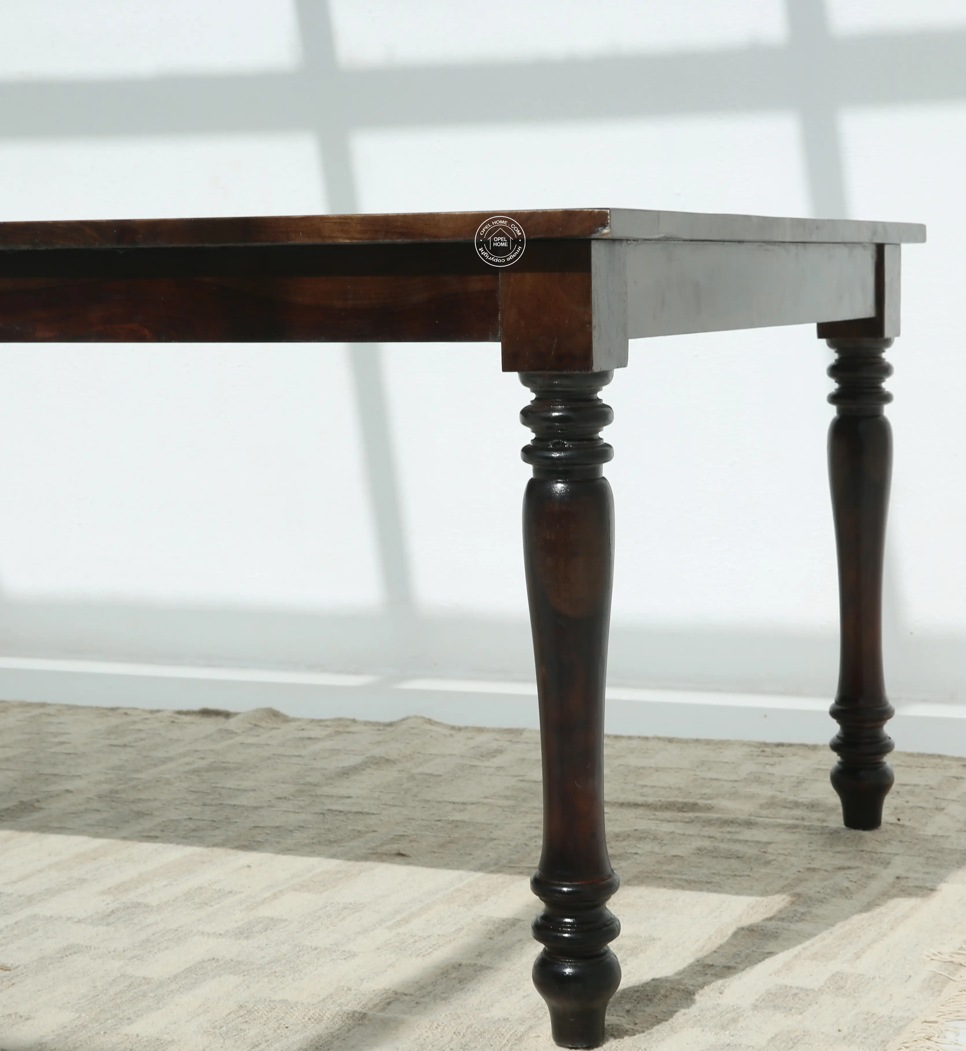 Verdura Wooden 8 Seater Dining Table – (Only Table) , Walnut finish | Opelhome UAE - Opelhome