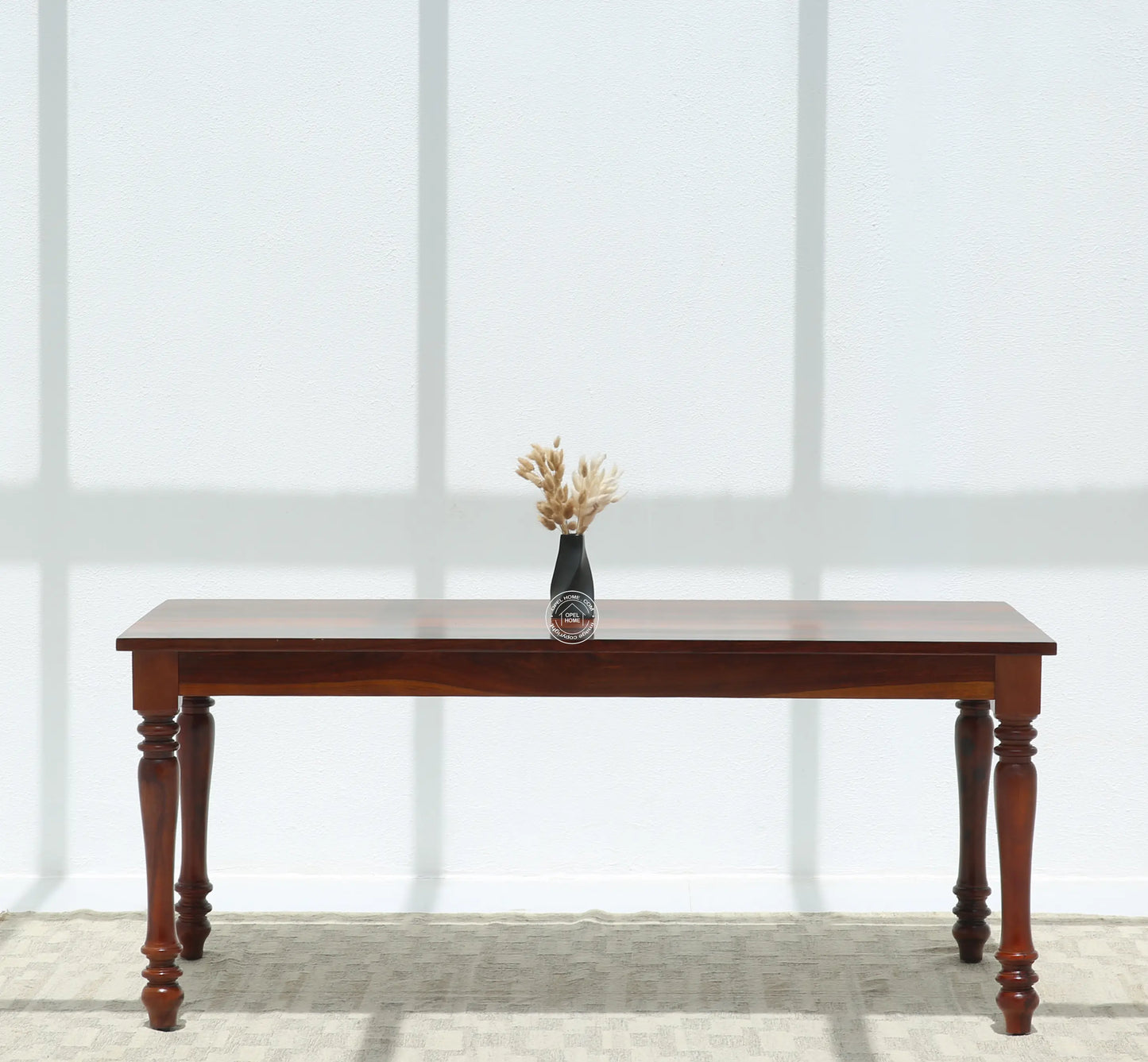 Verdura Wooden 6 Seater Dining Table – (Only Table) , Honey finish | Opelhome UAE - Opelhome