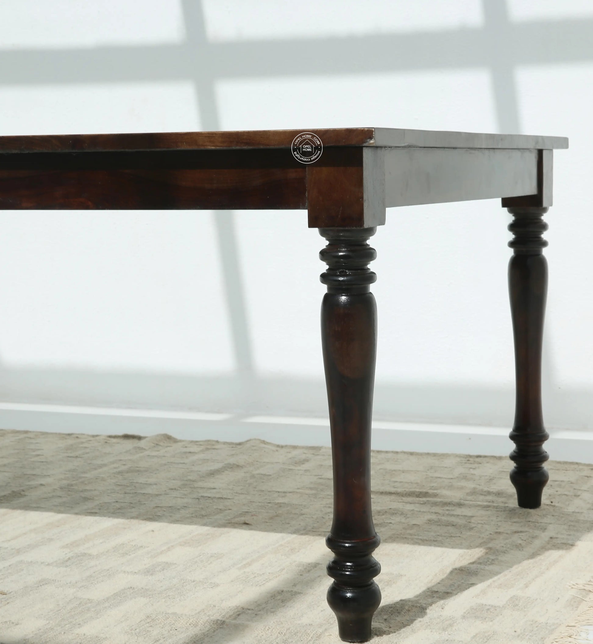 Verdura Wooden 8 Seater Dining Table – (Only Table) , Walnut finish | Opelhome UAE - Opelhome
