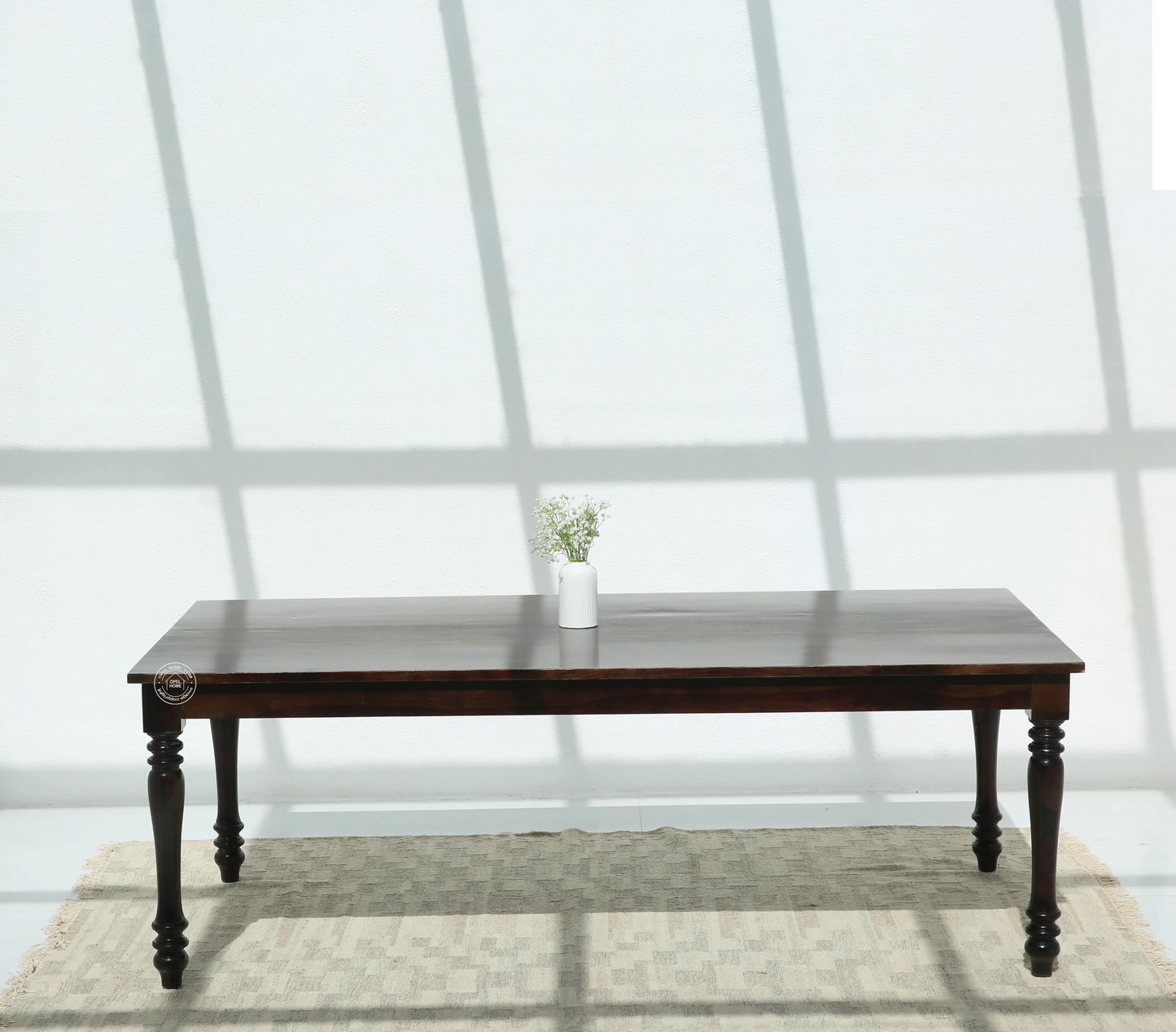 Verdura Wooden 8 Seater Dining Table – (Only Table) , Walnut finish | Opelhome UAE