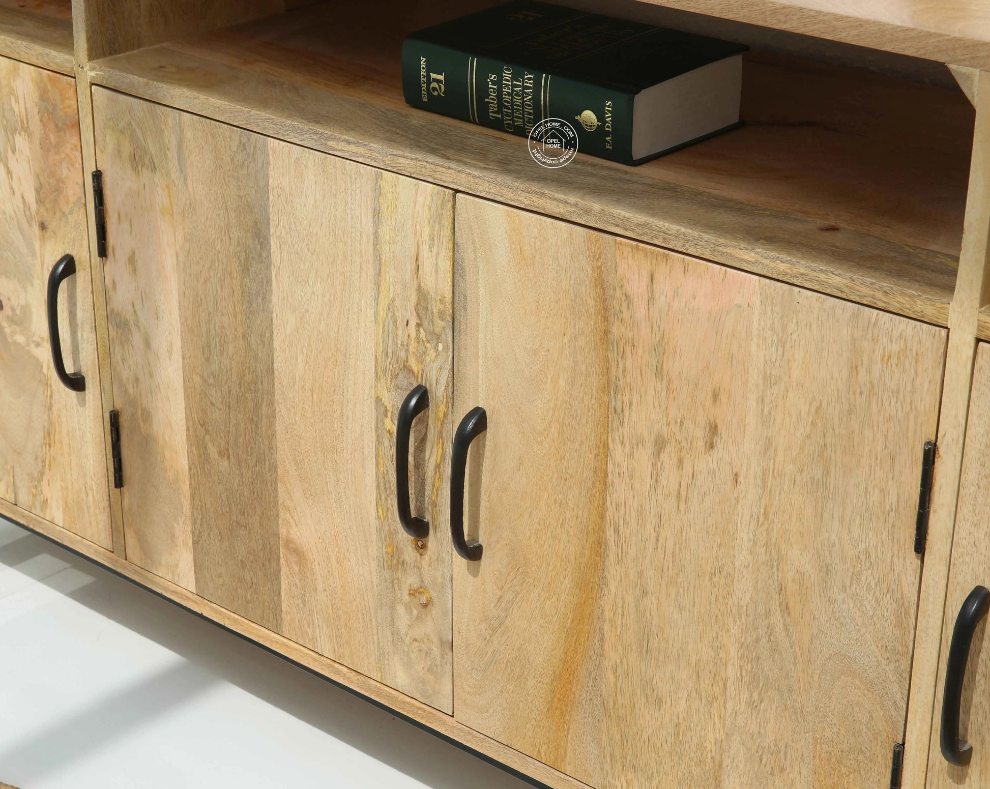 Warn Wooden Classic Design Sideboard – Solid Mango Wood, Natural Finish | Opelhome UAE