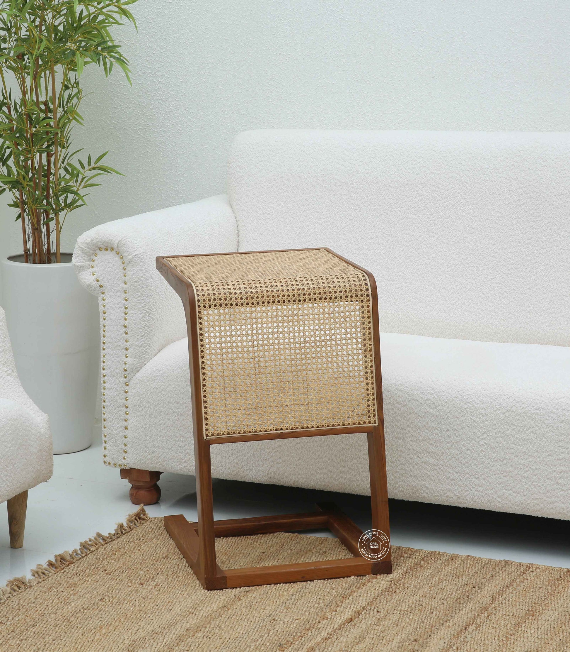 Weddel Rattan side and sofa table