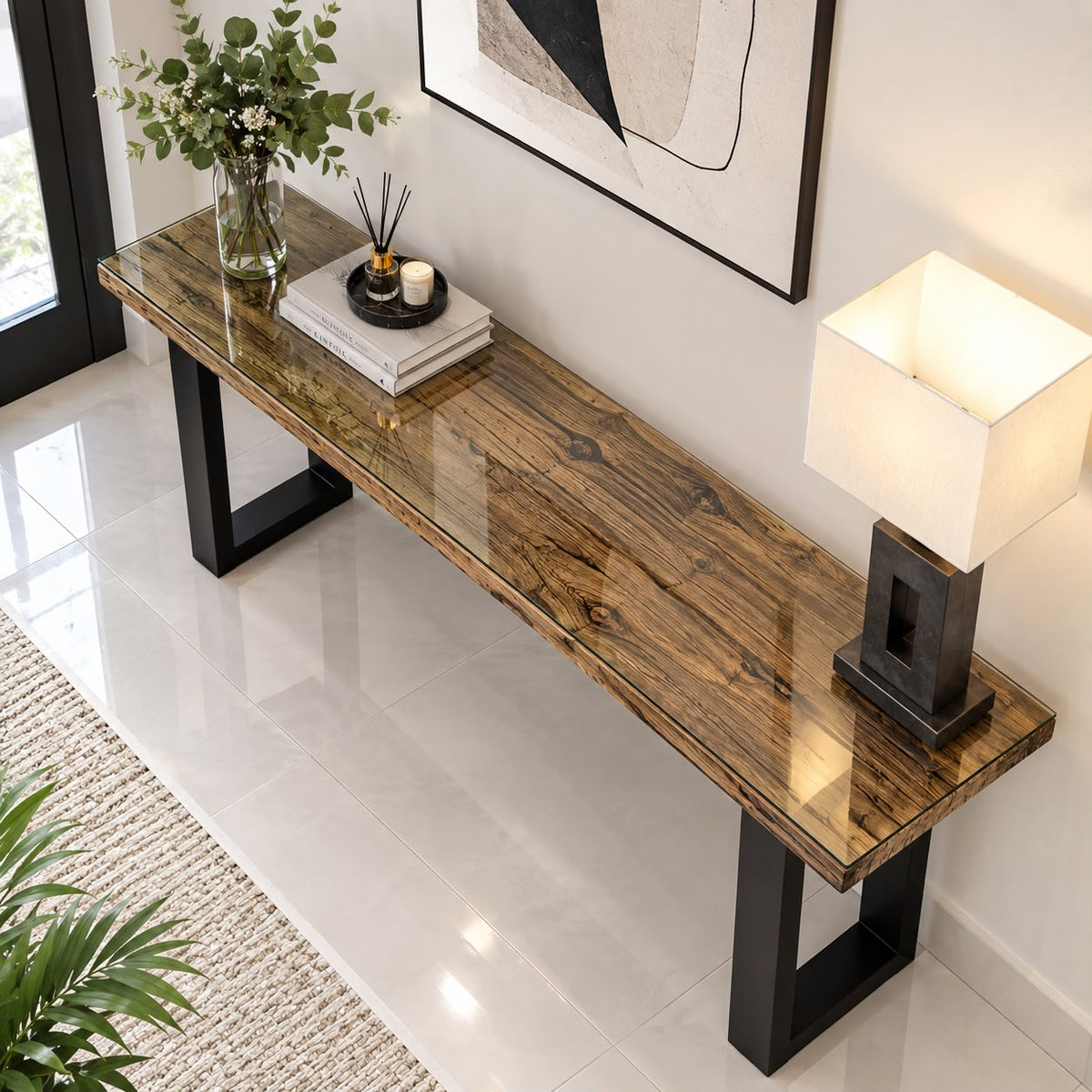 HERITAGE RAILWAY WOOD CONSOLE
