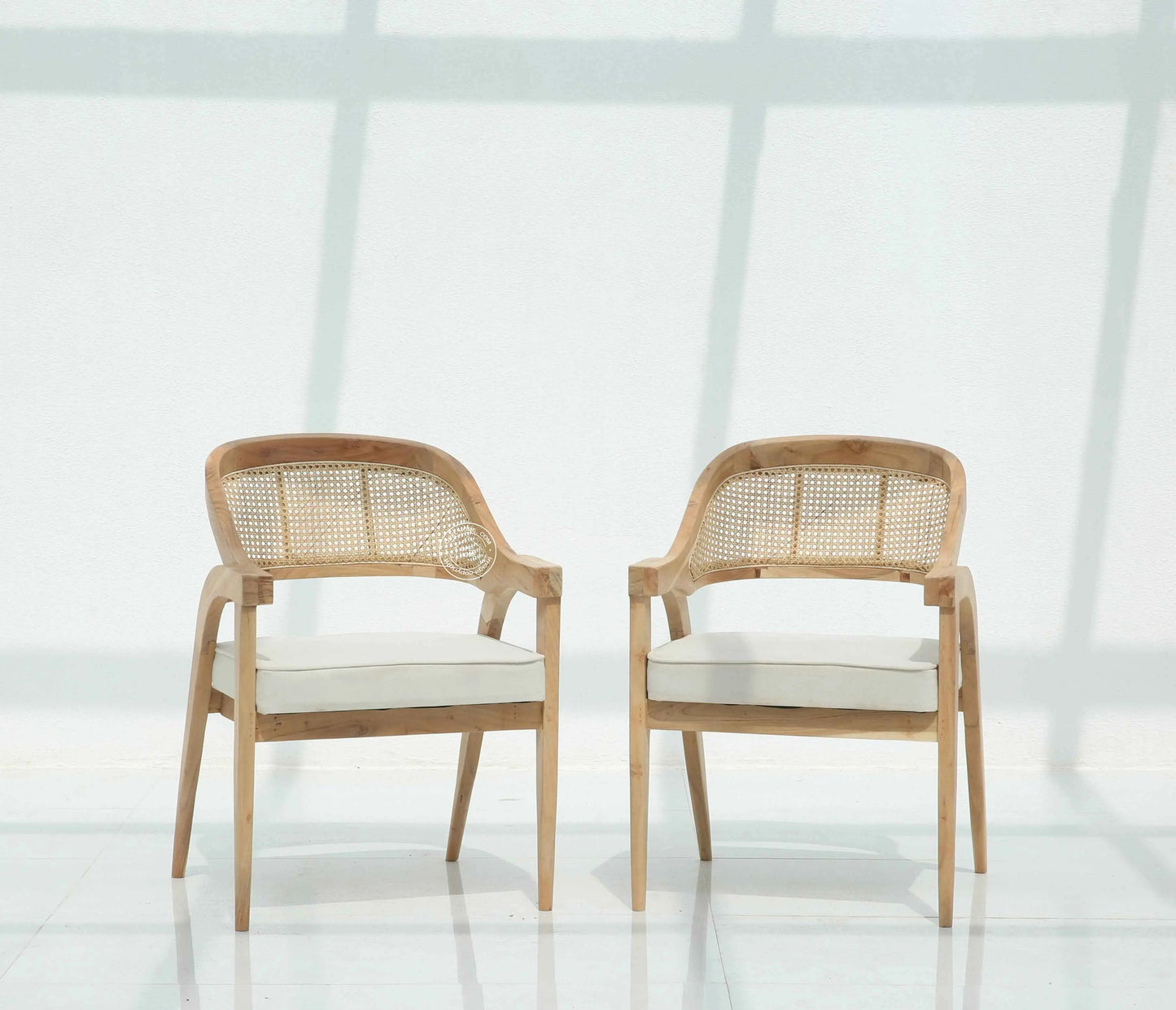 Zeno Acacia Wood Dining Chair – (Only one pcs) | Opelhome UAE