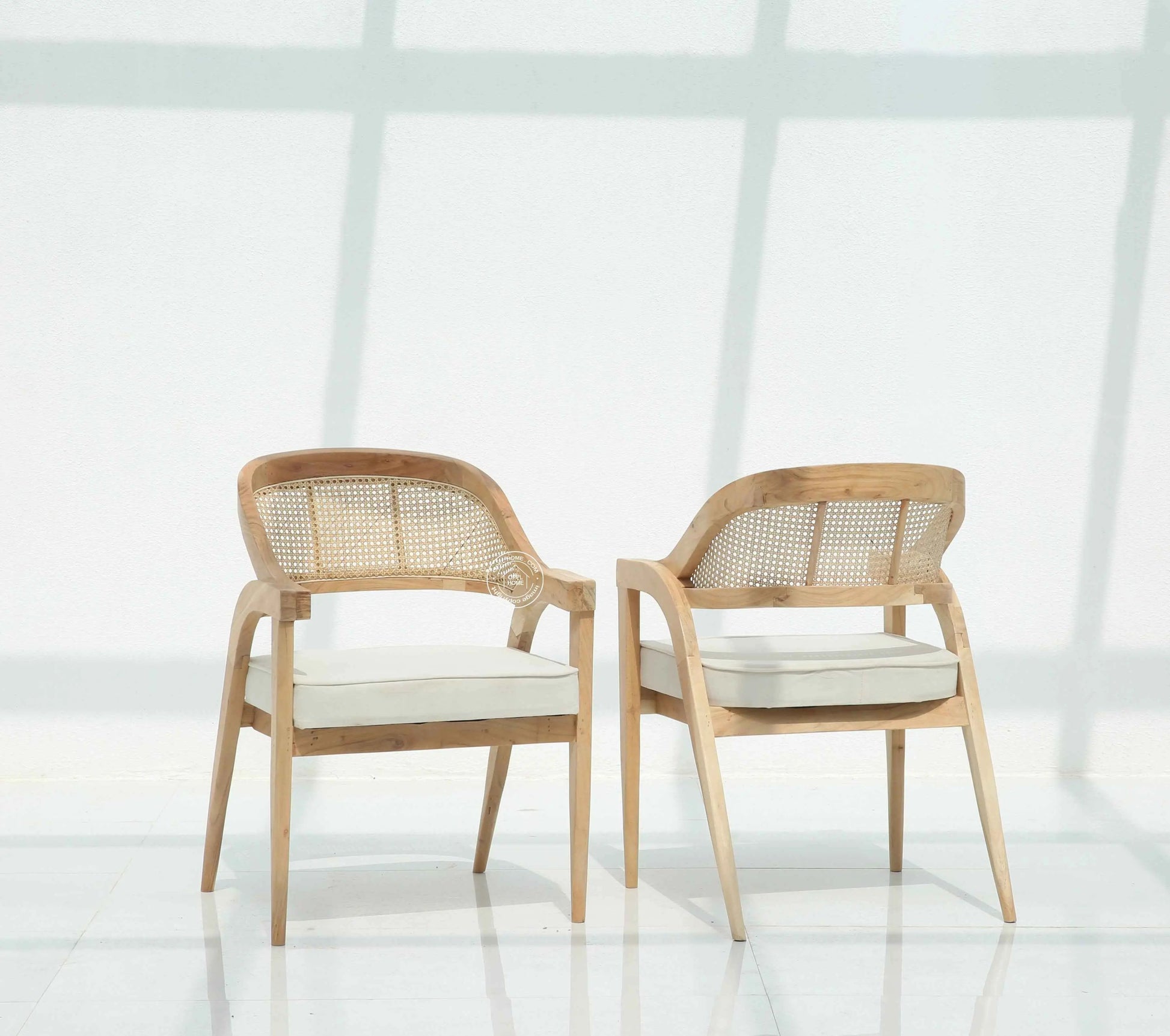 Zeno Acacia Wood Dining Chair – (Only one pcs) | Opelhome UAE