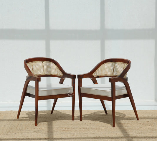 Zeno Wooden Dining Chair – (Only one pcs) | Opelhome UAE - Opelhome