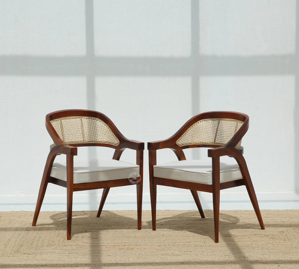 Zeno Wooden Dining Chair – (Only one pcs) | Opelhome UAE - Opelhome
