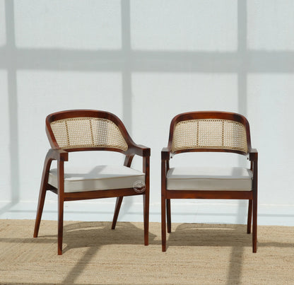 Zeno Wooden Dining Chair – (Only one pcs) | Opelhome UAE - Opelhome
