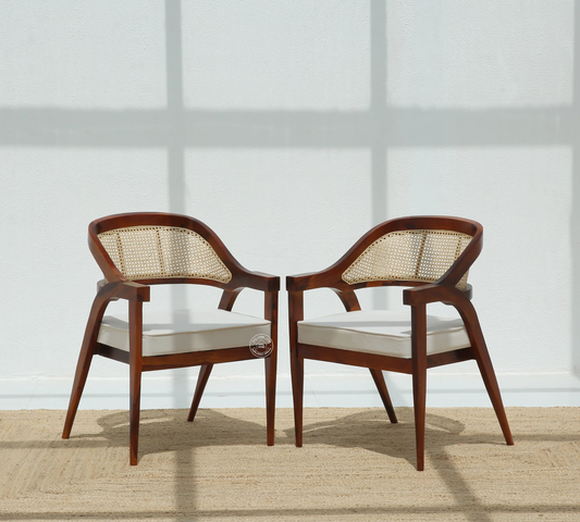 Zeno Wooden Dining Chair – (Only one pcs) | Opelhome UAE - Opelhome