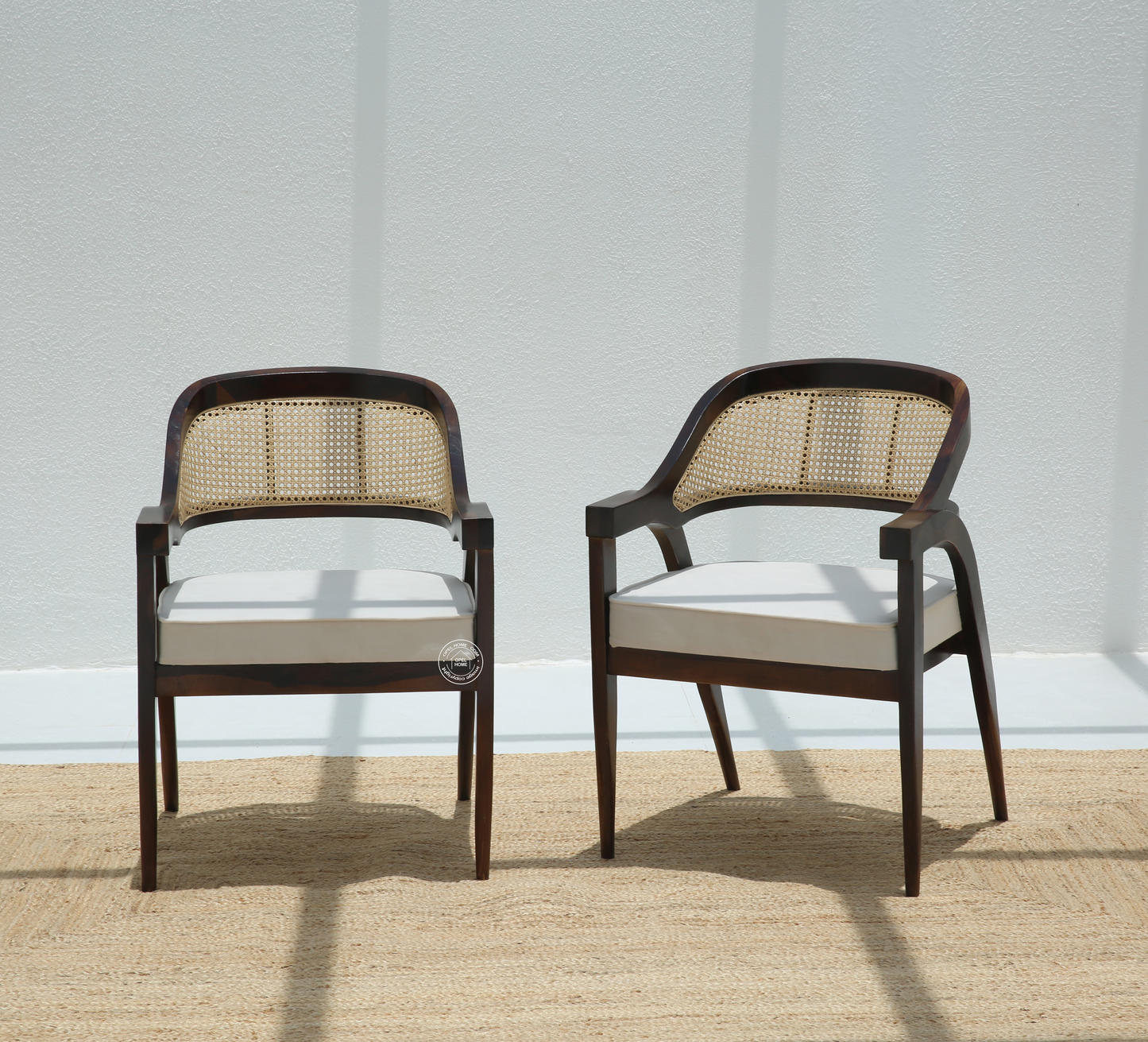 Zeno Wooden Dining Chair (Only one pcs), Walnut finish | Opelhome UAE - Opelhome