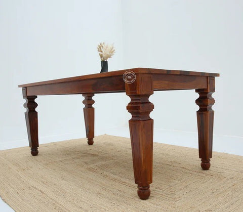 Sunset Wooden 6 Seater Dining Table –  Multiple Colors (Only Table) | Opelhome UAE