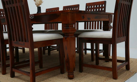 Sunset Wooden 8 Seater Dining Table –  Multiple Colors (Only Table) | Opelhome UAE