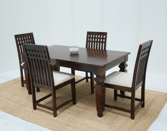 Sunset Wooden 4 Seater Dining Table –  Multiple Colors (Only Table) | Opelhome UAE