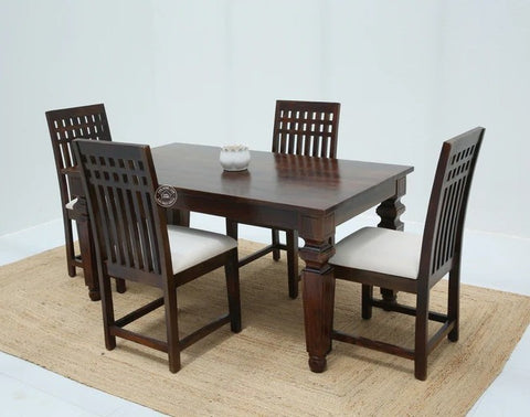 Sunset Wooden 4 Seater Dining Table –  Multiple Colors (Only Table) | Opelhome UAE