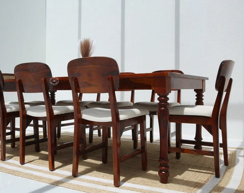 Verdura Wooden 8 Seater Dining Table –  Multiple Colors (Only Table) | Opelhome UAE