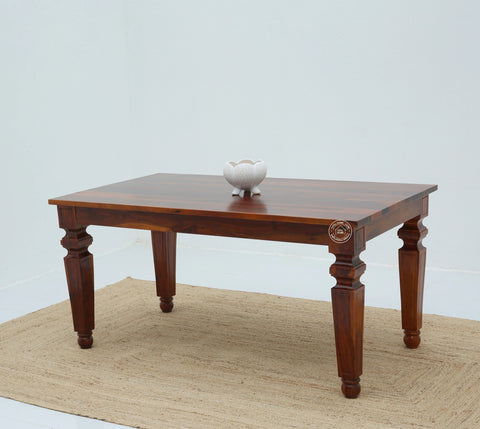Sunset Wooden 4 Seater Dining Table –  Multiple Colors (Only Table) | Opelhome UAE