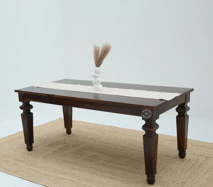 Sunset Wooden 6 Seater Dining Table –  Multiple Colors (Only Table) | Opelhome UAE