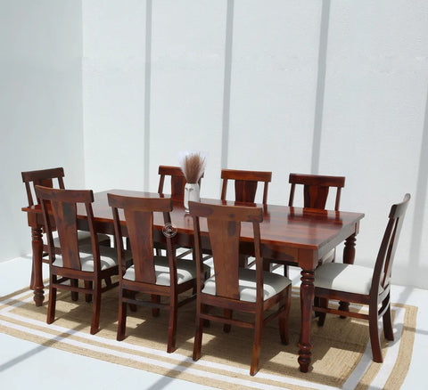 Verdura Wooden 8 Seater Dining Table –  Multiple Colors (Only Table) | Opelhome UAE