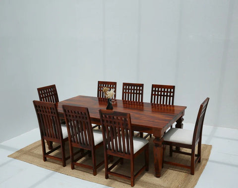 Sunset Wooden 8 Seater Dining Table –  Multiple Colors (Only Table) | Opelhome UAE