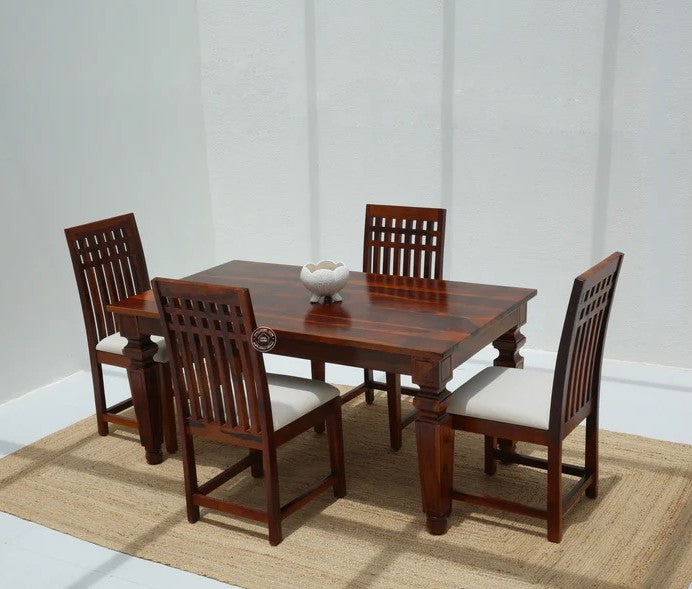Sunset Wooden 4 Seater Dining Table –  Multiple Colors (Only Table) | Opelhome UAE