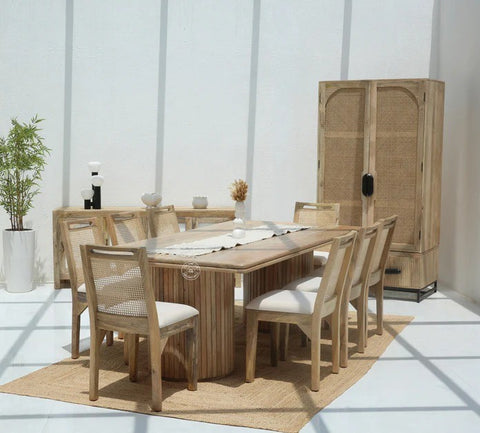 Crump Wooden Dining Table –  Multiple Sizes (Only Table) | Opelhome UAE