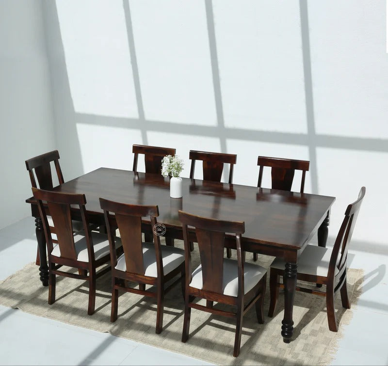 Verdura Wooden 8 Seater Dining Table –  Multiple Colors (Only Table) | Opelhome UAE