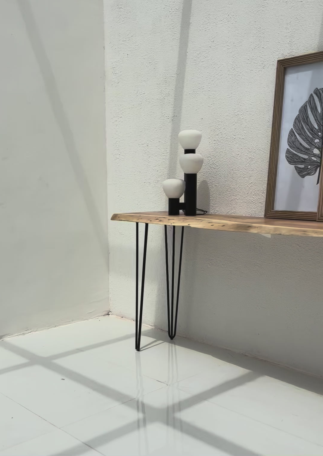 Arnola Wood Console Table – Acacia Wood & Iron, Multiple Sizes | Opelhome UAE