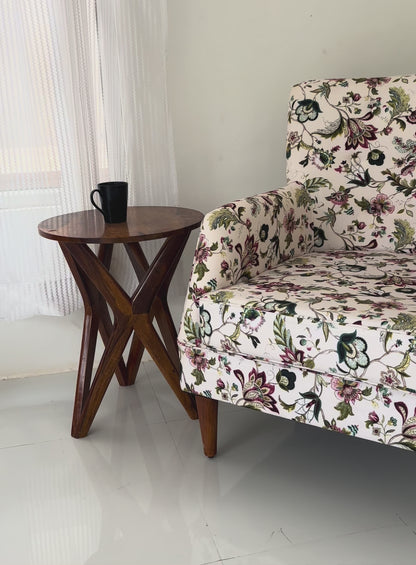 Spence Lounge Chair – Solid Wood Frame, Honey Finish | Opelhome UAE