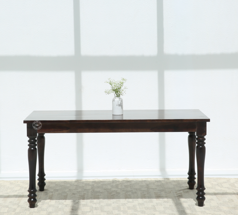 Verdura Wooden 6 Seater Dining Table – (Only Table) , Walnut finish | Opelhome UAE