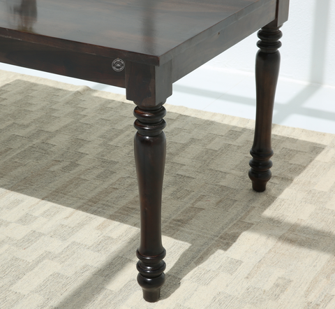 Verdura Wooden 6 Seater Dining Table – (Only Table) , Walnut finish | Opelhome UAE