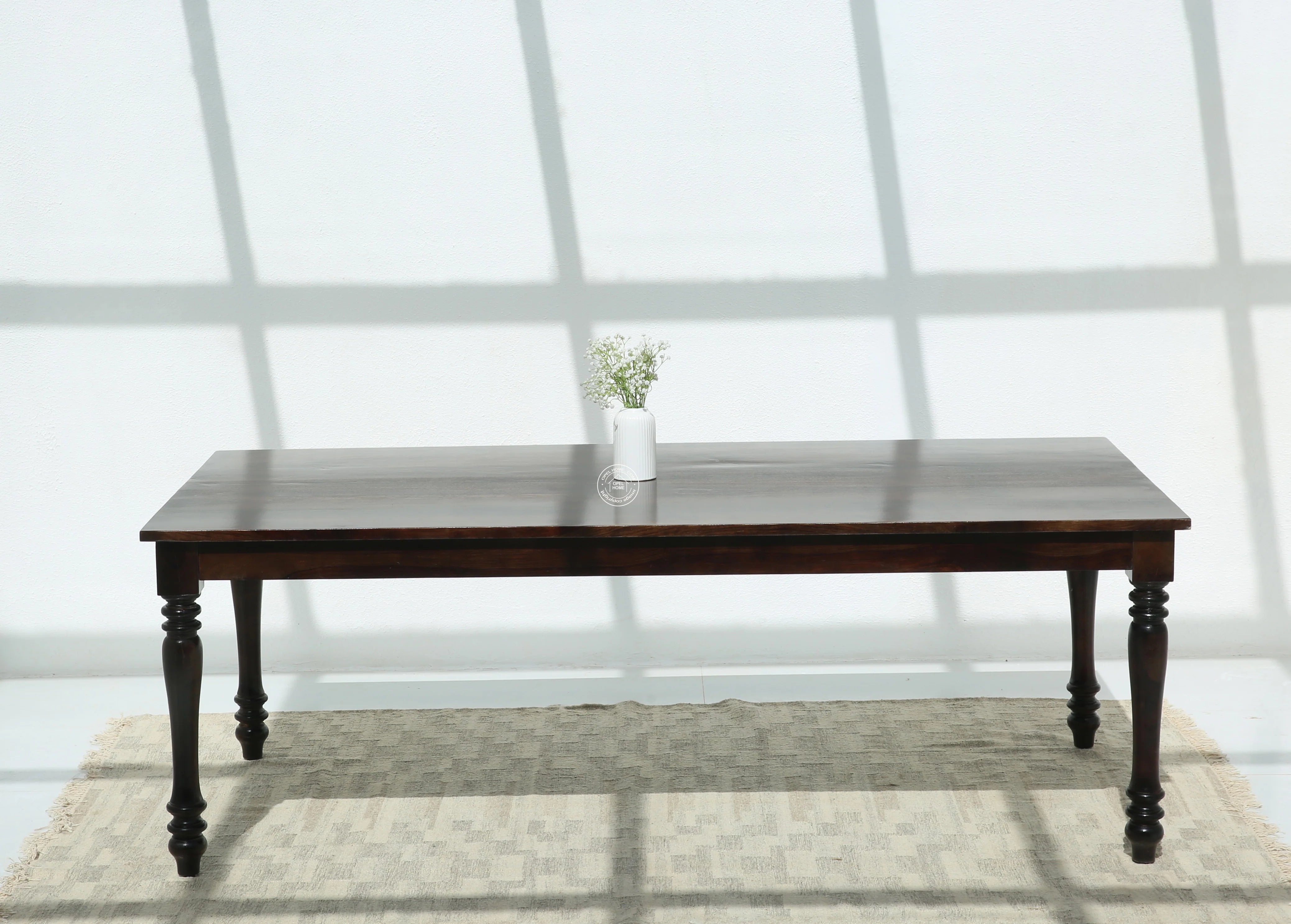 Verdura Wooden 8 Seater Dining Table –  Multiple Colors (Only Table) | Opelhome UAE
